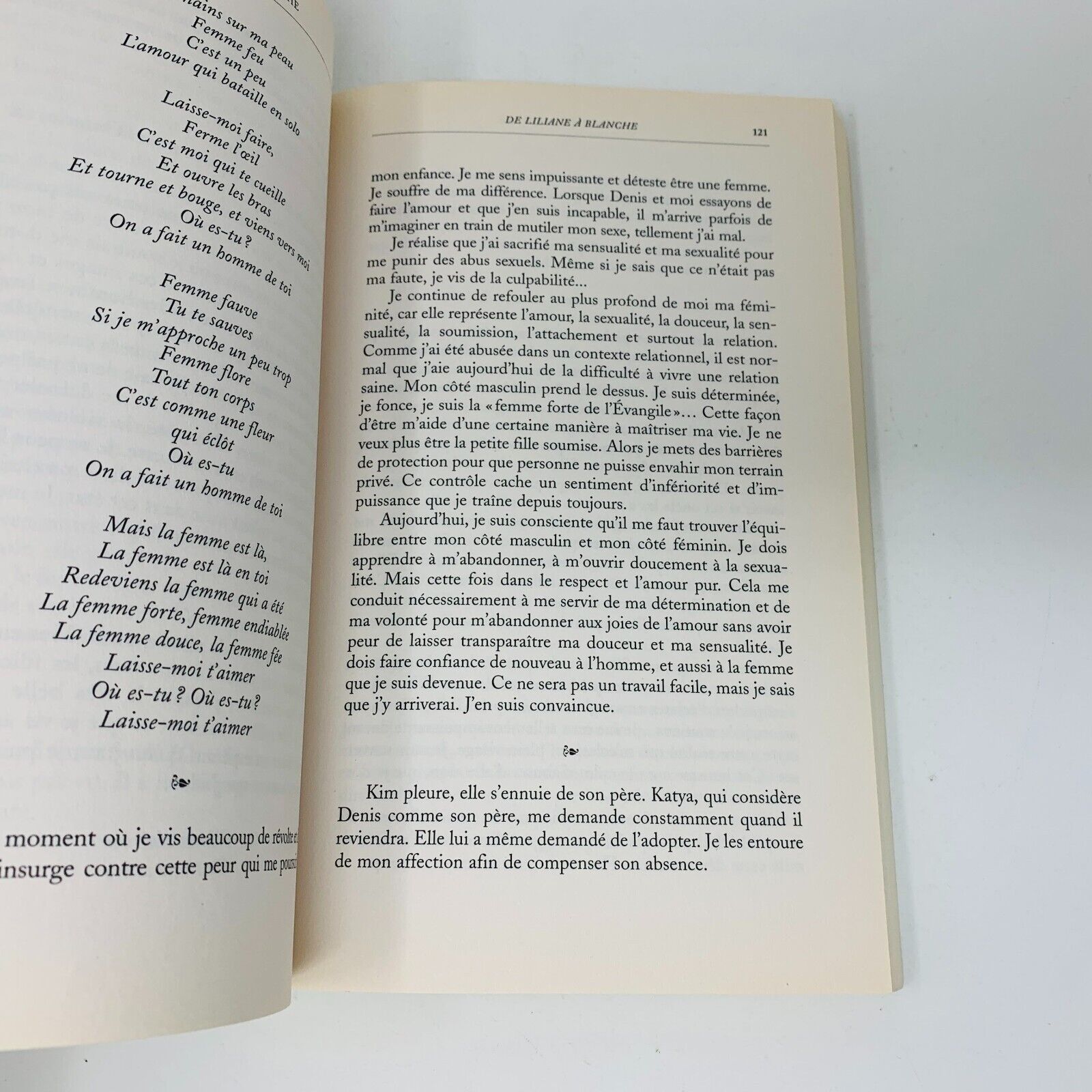 1999 Le Secret de Blanche Témoignage Blanche Landry Livre Victimes Abus Sexuels