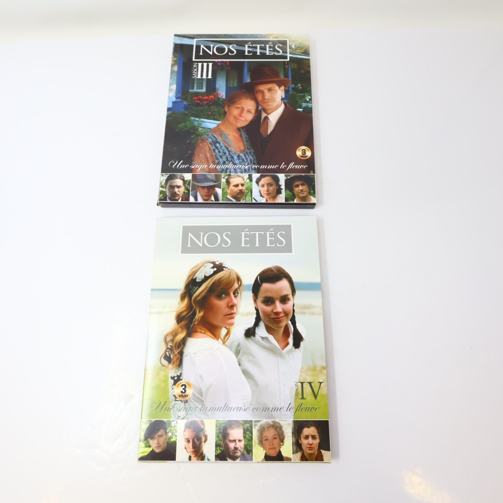Nos Étés Saison #1-2-3-4 Lot 4 DVD Série Complète Patrick Labbé/Fanny Mallette