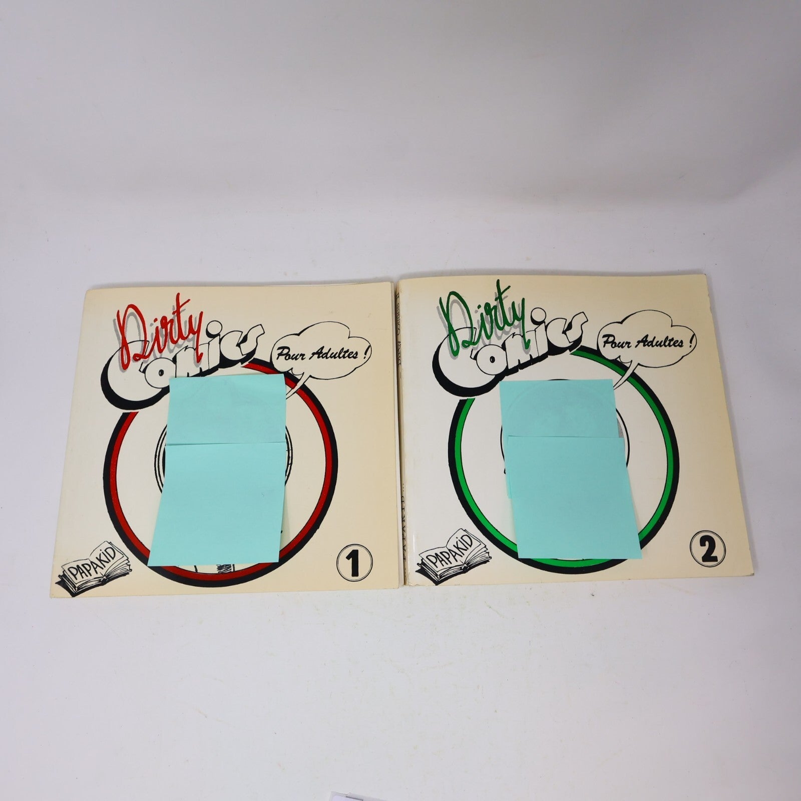 Dirty Comics pour Adultes #1-2 Bandes dessinées Papakid Oriol Transit Lot 70s PB