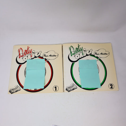 Dirty Comics pour Adultes #1-2 Bandes dessinées Papakid Oriol Transit Lot 70s PB