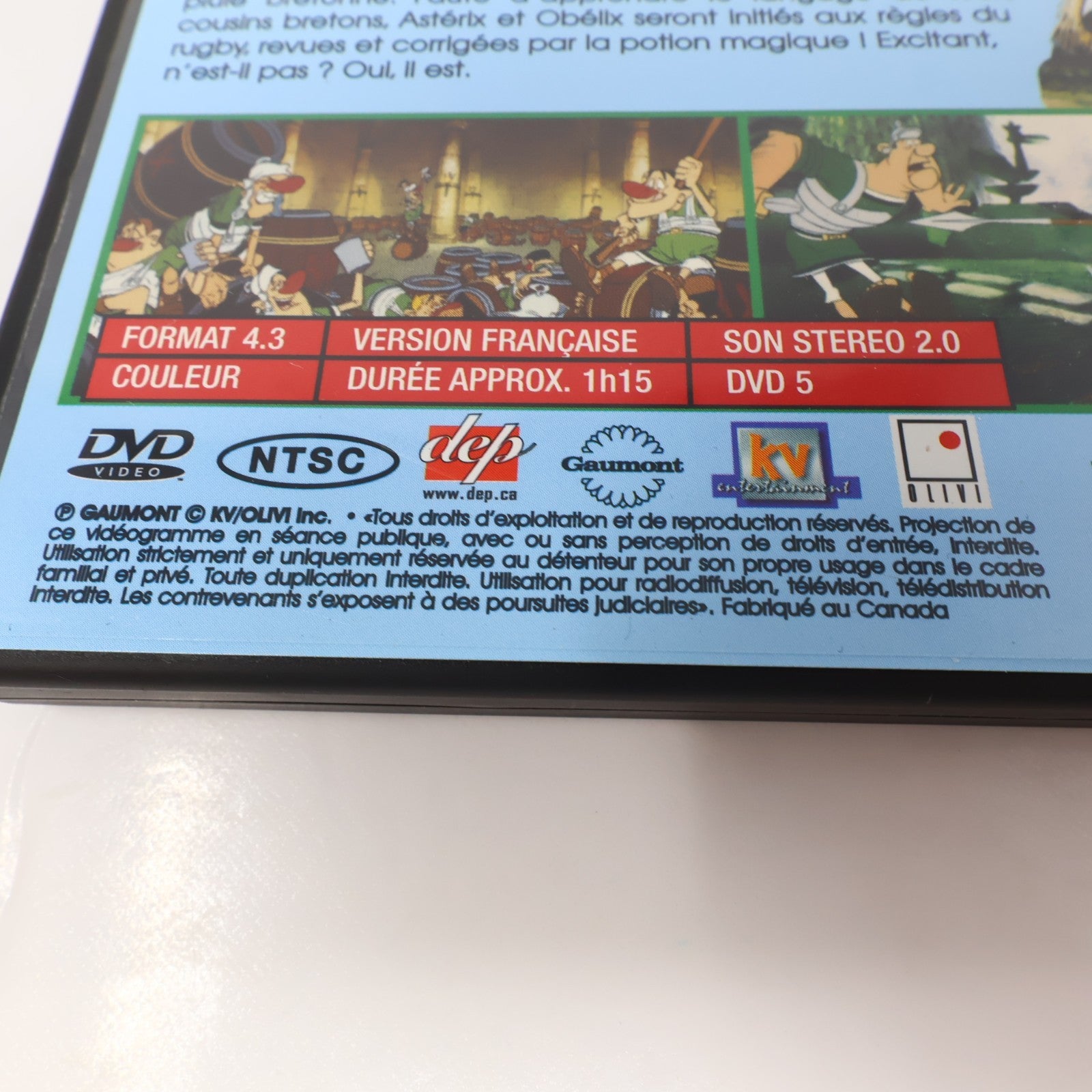 Astérix Chez les Bretons DVD NTSC Région 1 4:3 Jules César/Idéfix/Obélix/Potion