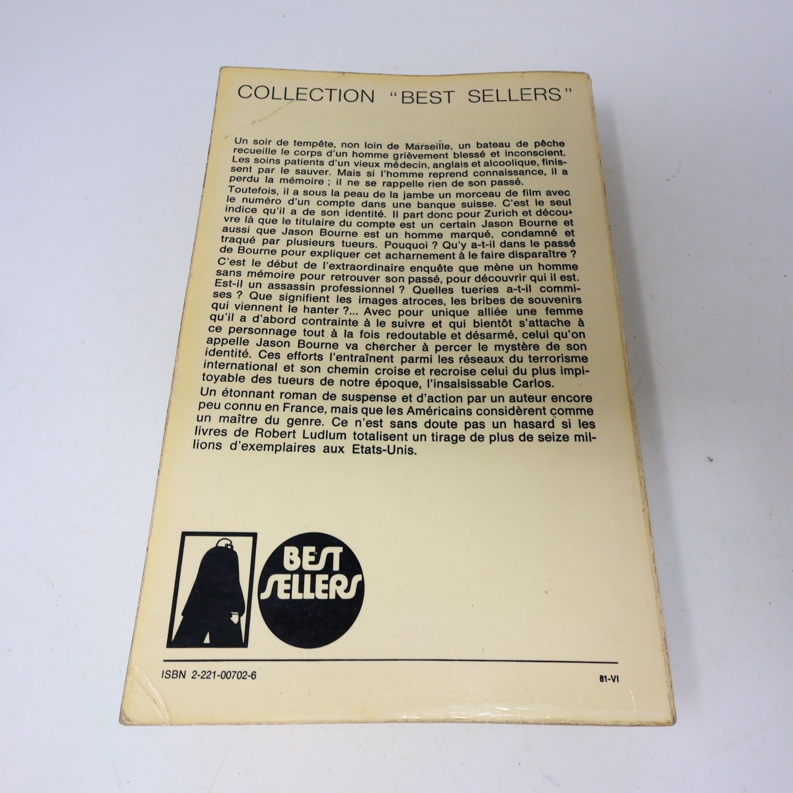 Robert Ludlum Lot 3 Livres Jason Bourne Mémoire dans la Peau/Mosaïque Parsifal