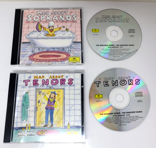 Mad About Tenors/Sopranos 2 CD Lot Deutsche Grammophon Puccini/Verdi/Offenbach