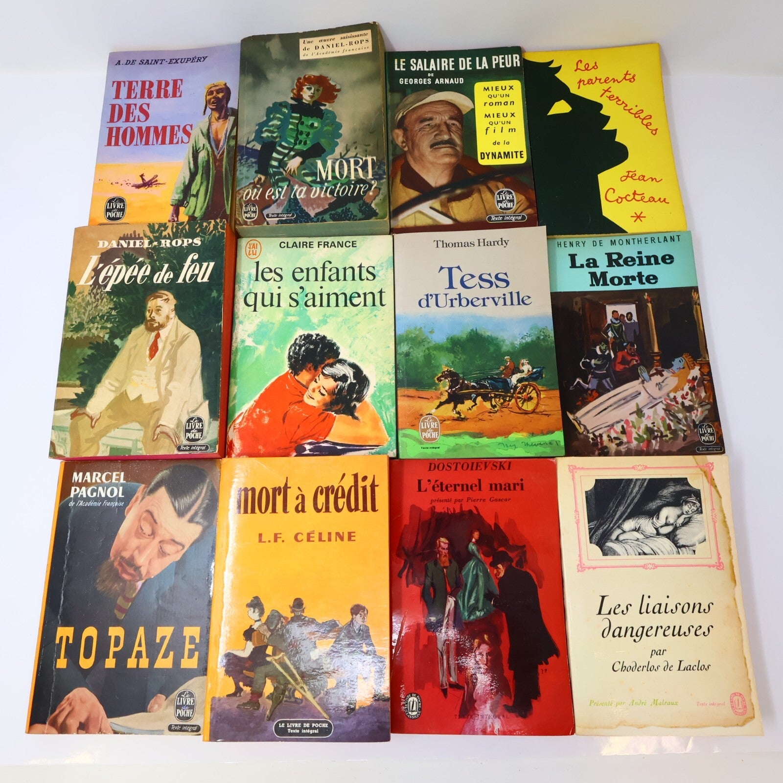 Littérature Lot 42 Livres Poche Dostoïevski/Saint-Exupéry/Souvestre Français 60s