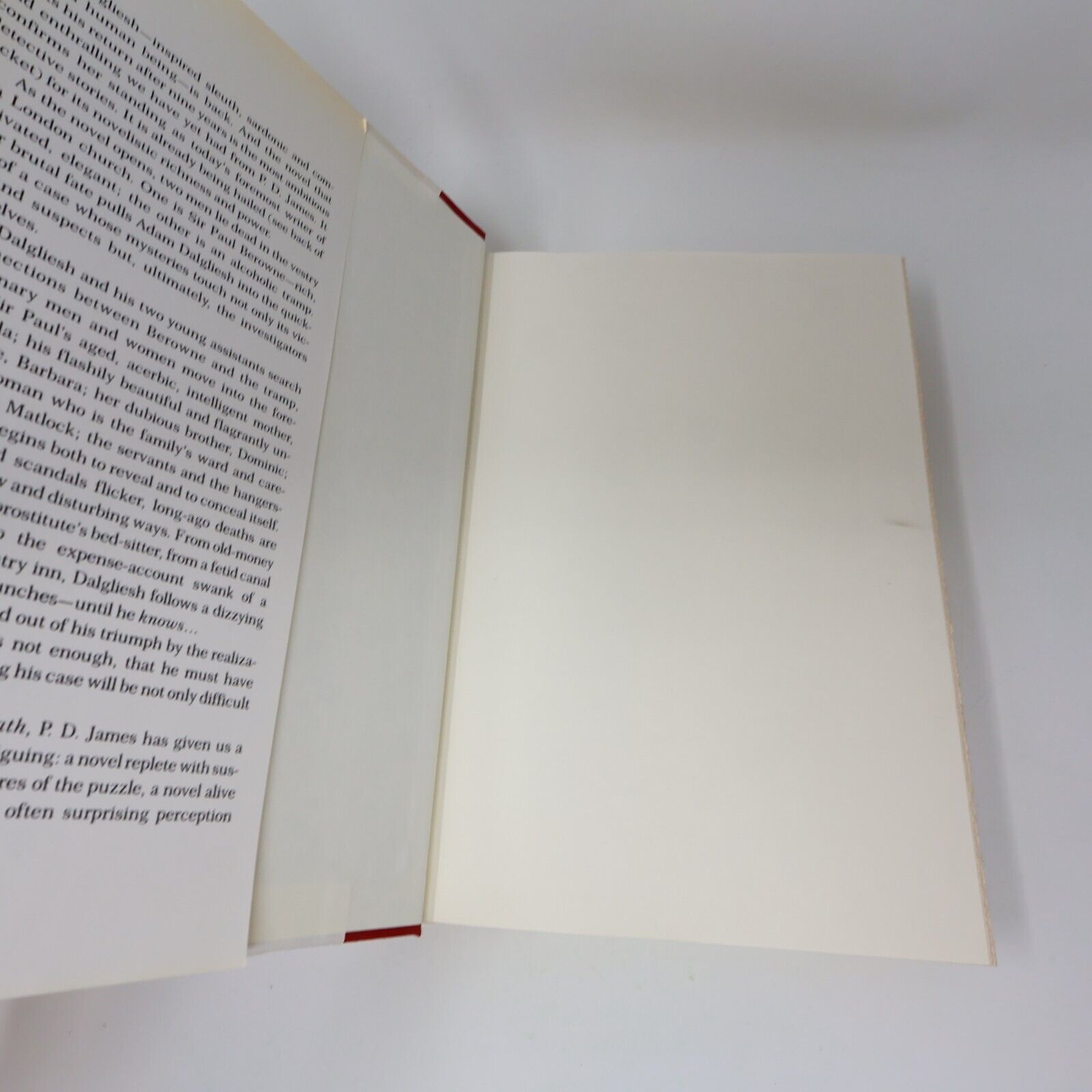 1986 A Taste For Death P. D. James Mystery Thriller Crime Knopf Hardcover Book