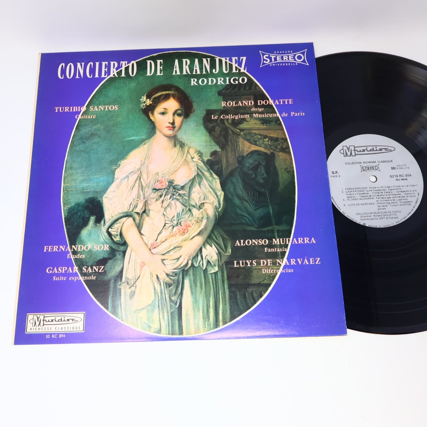 Concierto De Aranjuez Rodrigo Turibio Santos Douatte Disque Record Vinyl RC 894