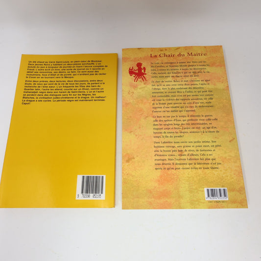 Dany Laferrière Lot 2 Livres Comment Faire l'Amour à Un/Chair du Maître Roman PB