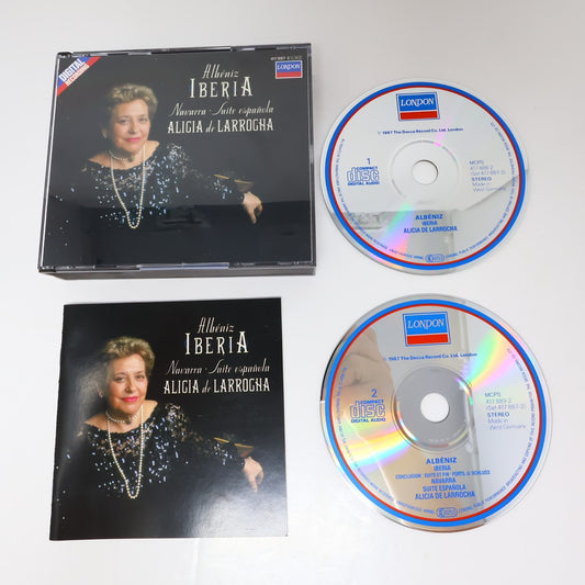Alicia De Larrocha Isaac Albéniz Iberia/Navarra/Suite Espaňola Double CD 1988