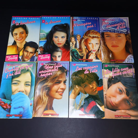 Lot 8 Livres Haute Tension Sweet Dreams Sun Valley Hachette Français Vintage 80s