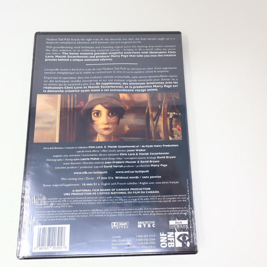 Madame Tutli-Putli DVD Chris Lavis/Maclek Szczerbowski Oscar Nominee NFB Sealed