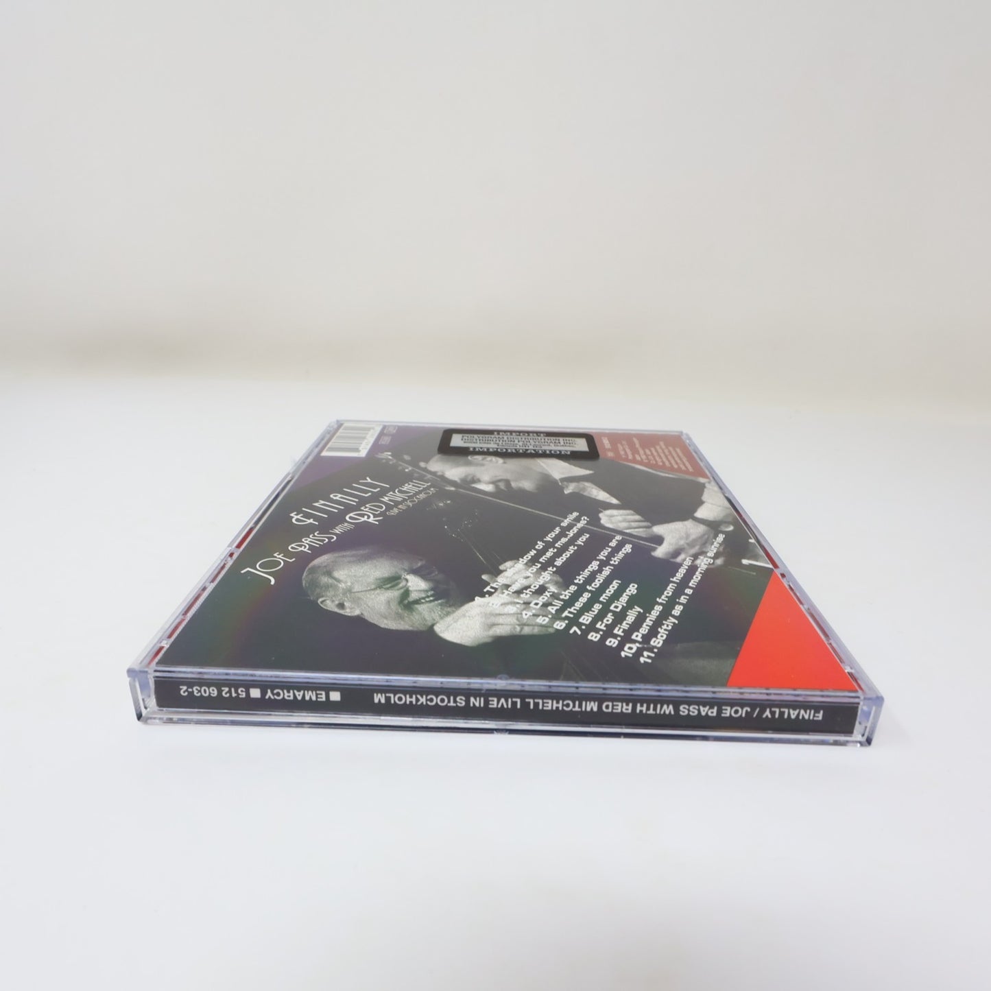Finally Live in Stockholm CD Joe Pass/Red Mitchell EmArcy 1992 512 603-2 90s