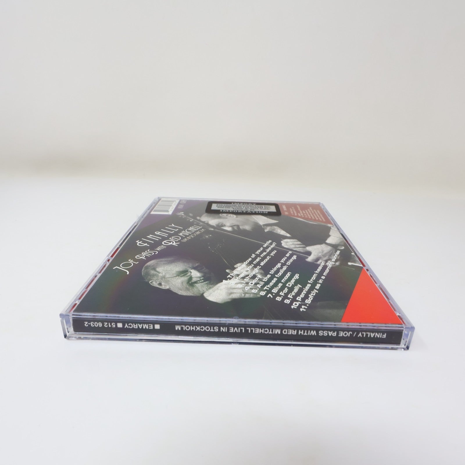 Finally Live in Stockholm CD Joe Pass/Red Mitchell EmArcy 1992 512 603-2 90s