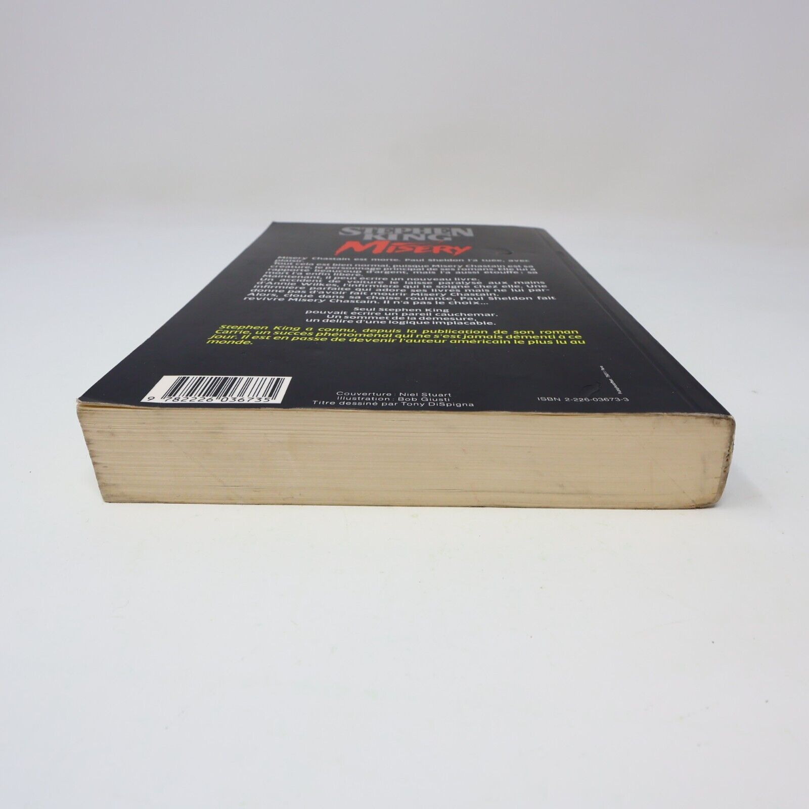 1989 Misery de Stephen King Paperback PB Albin Michel Horreur Français Fiction