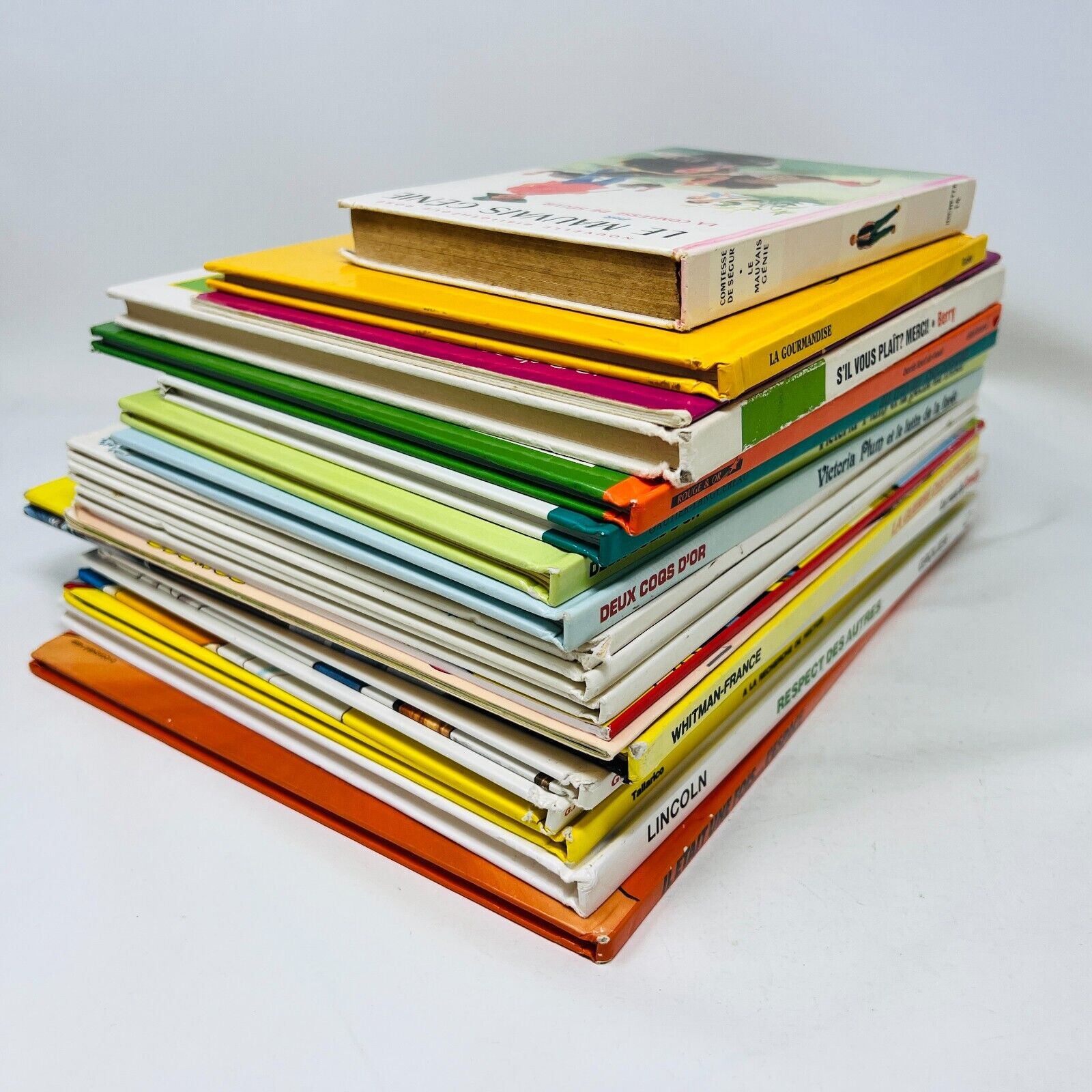Lot 19 Livres Enfants Vintages Français French Children Bundle Candy Cités d'Or