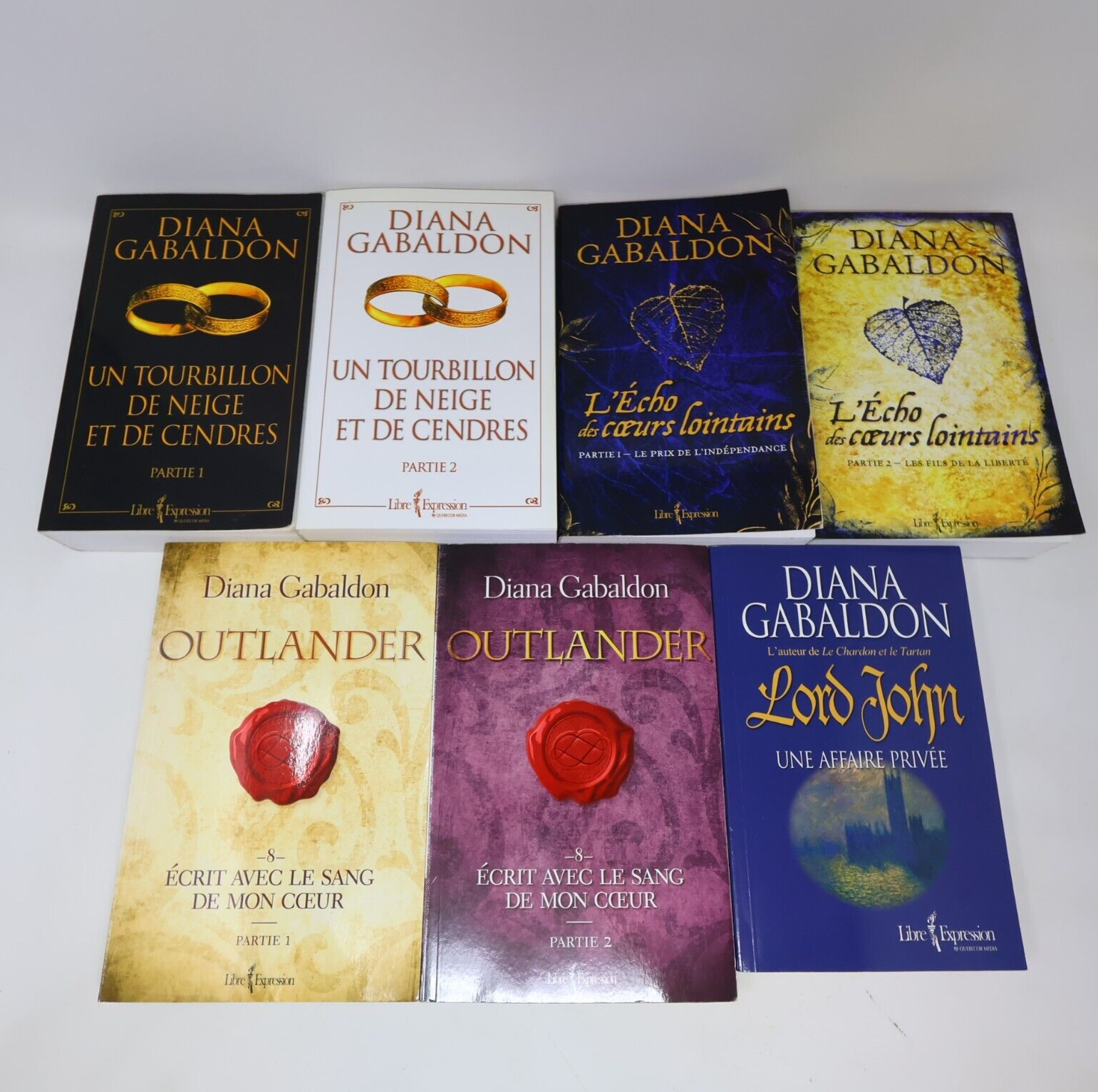 Le Chardon et le Tartan Outlander Lot 13 Livres Diana Gabaldon Français French