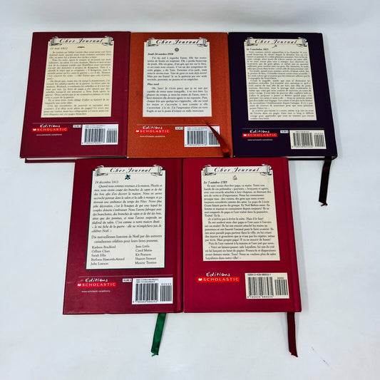 Lot de 5 Cher Journal Scholastic Vent de Guerre Pas sur la Neige Livres Français