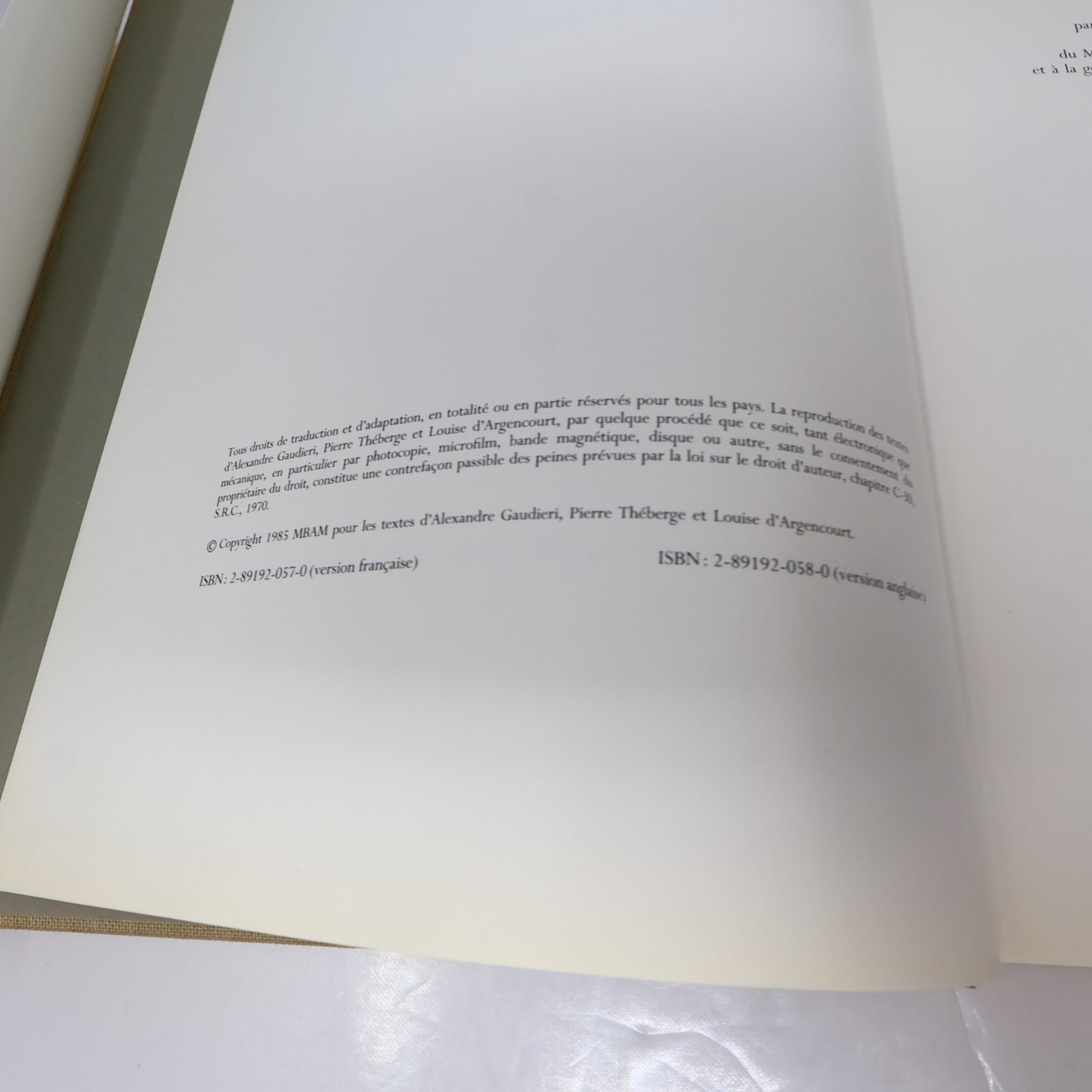 Pablo Picasso Rencontre à Montréal Art Catalogue d'Exposition 1985 HC Français