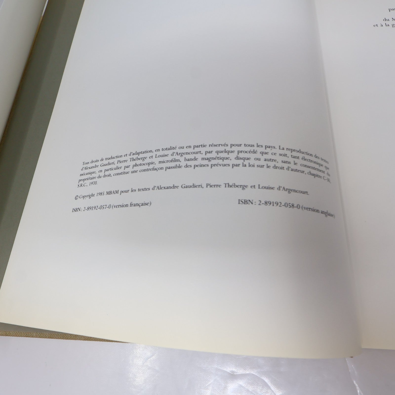 Pablo Picasso Rencontre à Montréal Art Catalogue d'Exposition 1985 HC Français