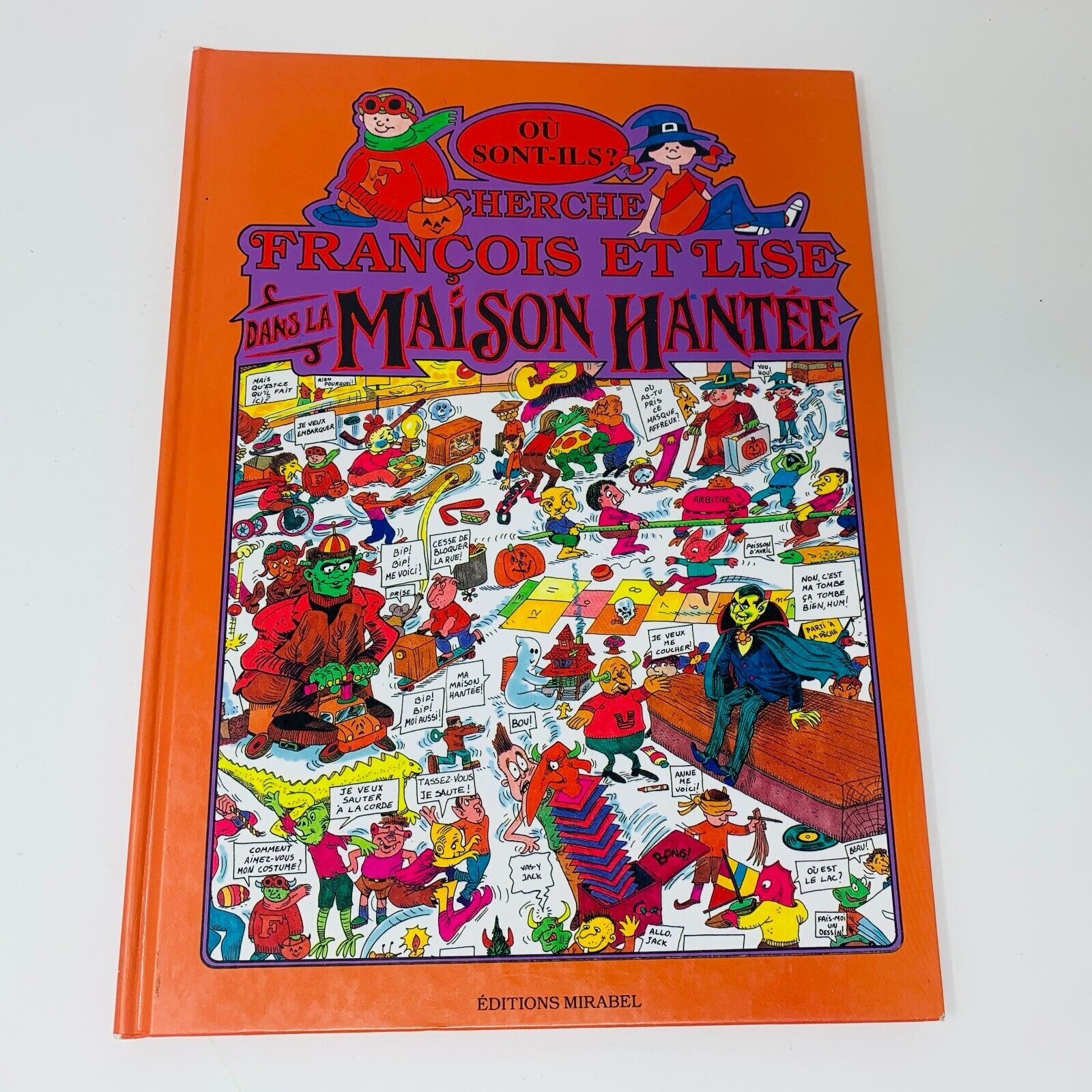 1991 Cherche François et Lise dans la Maison Hantée Tallarico Livre Halloween