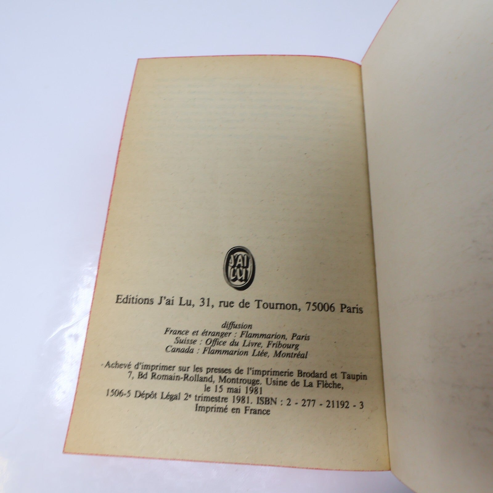 J'ai Lu Lot 7 Livres Décade Prodigieuse/Monsieur Abel/Second Fils de l'Homme PB
