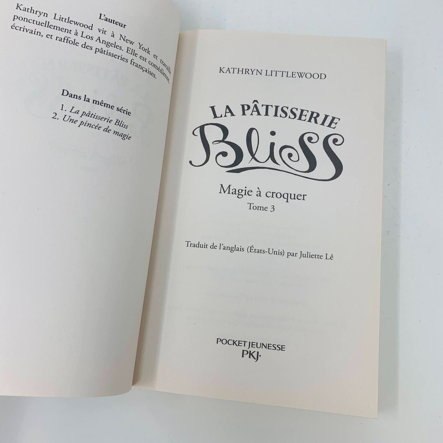 La Pâtisserie Bliss 1-5 Lot Livres Enfants en Français Kathryn Littlewood French