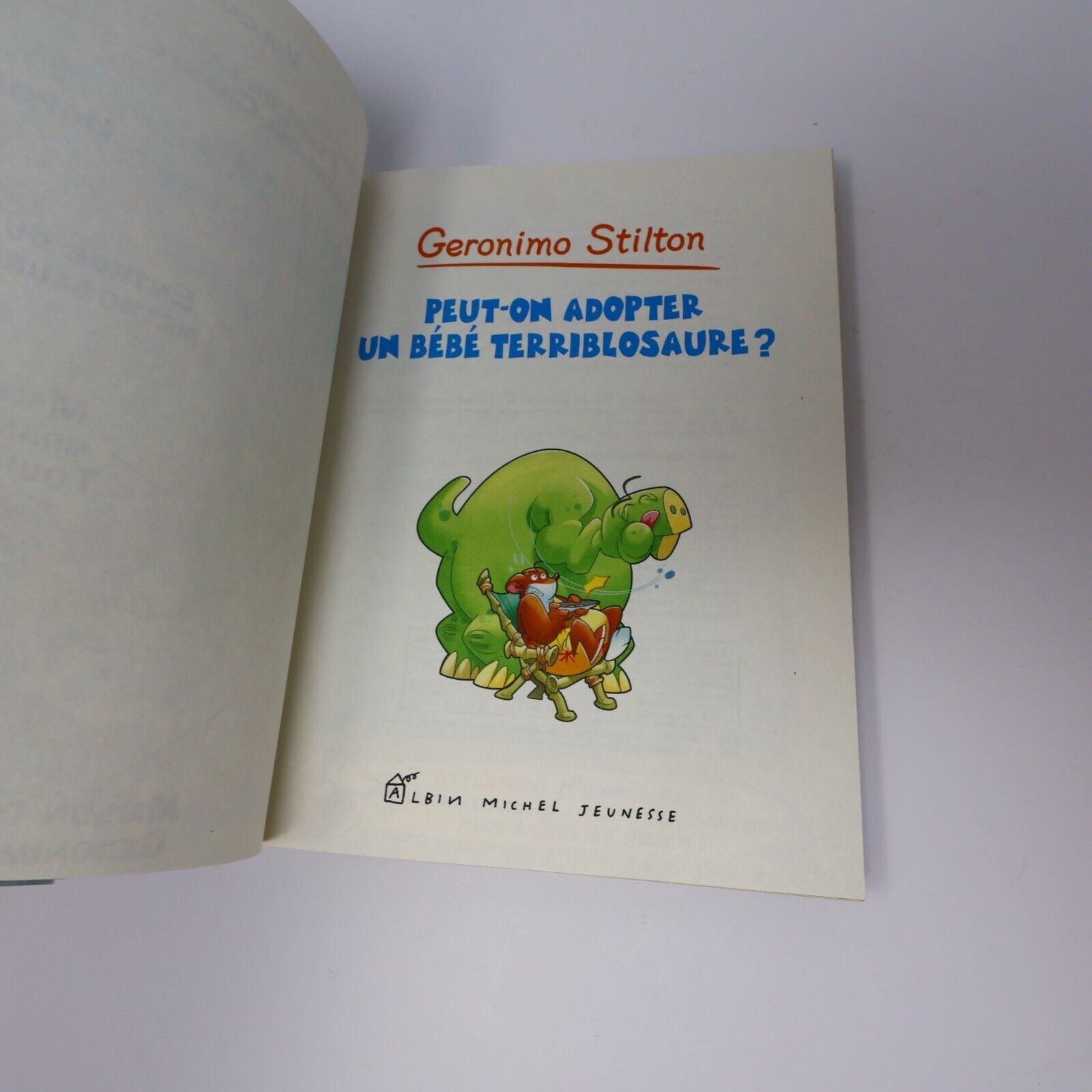 Lot 7 Livres Geronimo Stilton #1-2,5-8 Enfants Albin Michel Français French