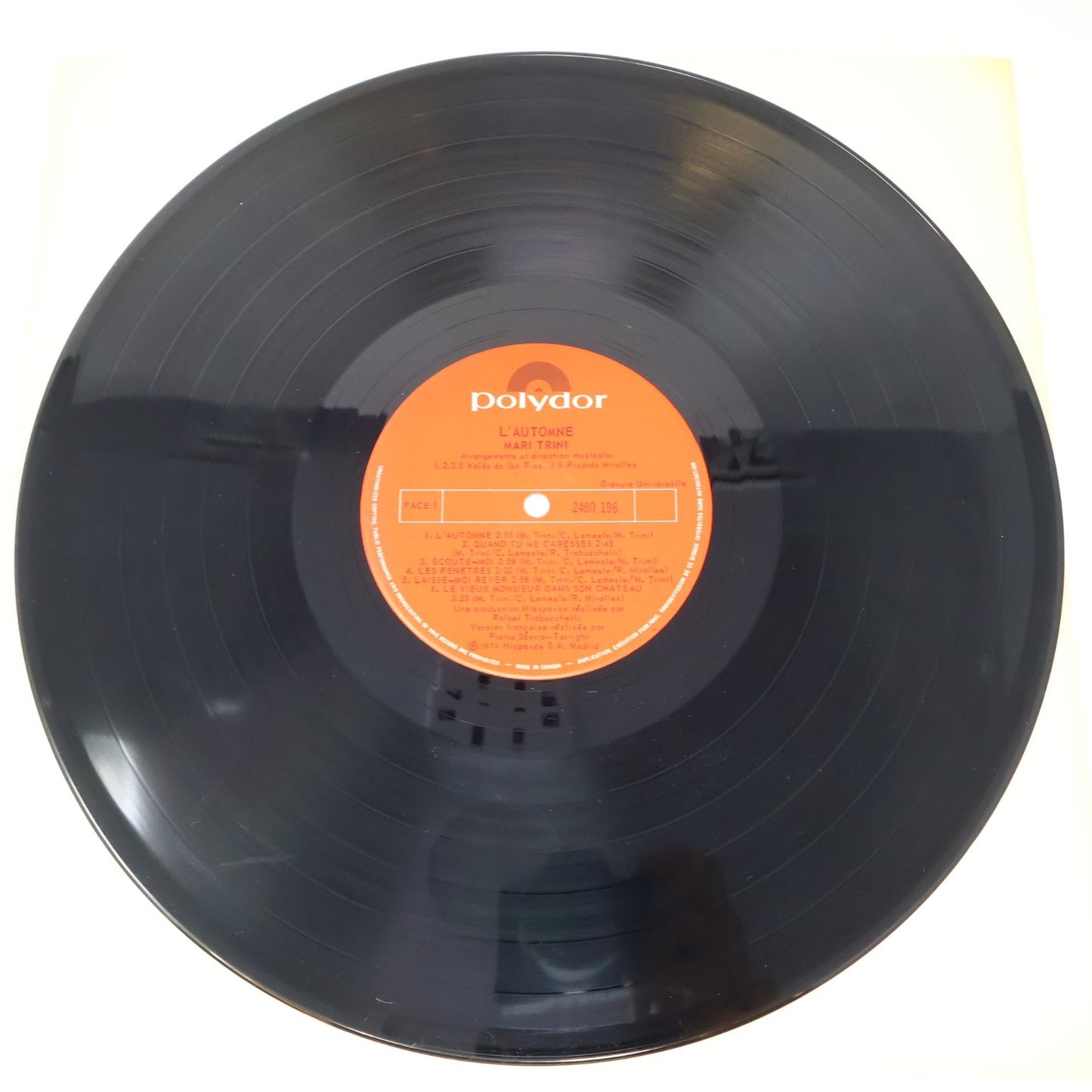 Mari Trini L'Automne 12" LP Record 1973 Polydor Pop Français 33RPM 2480 196