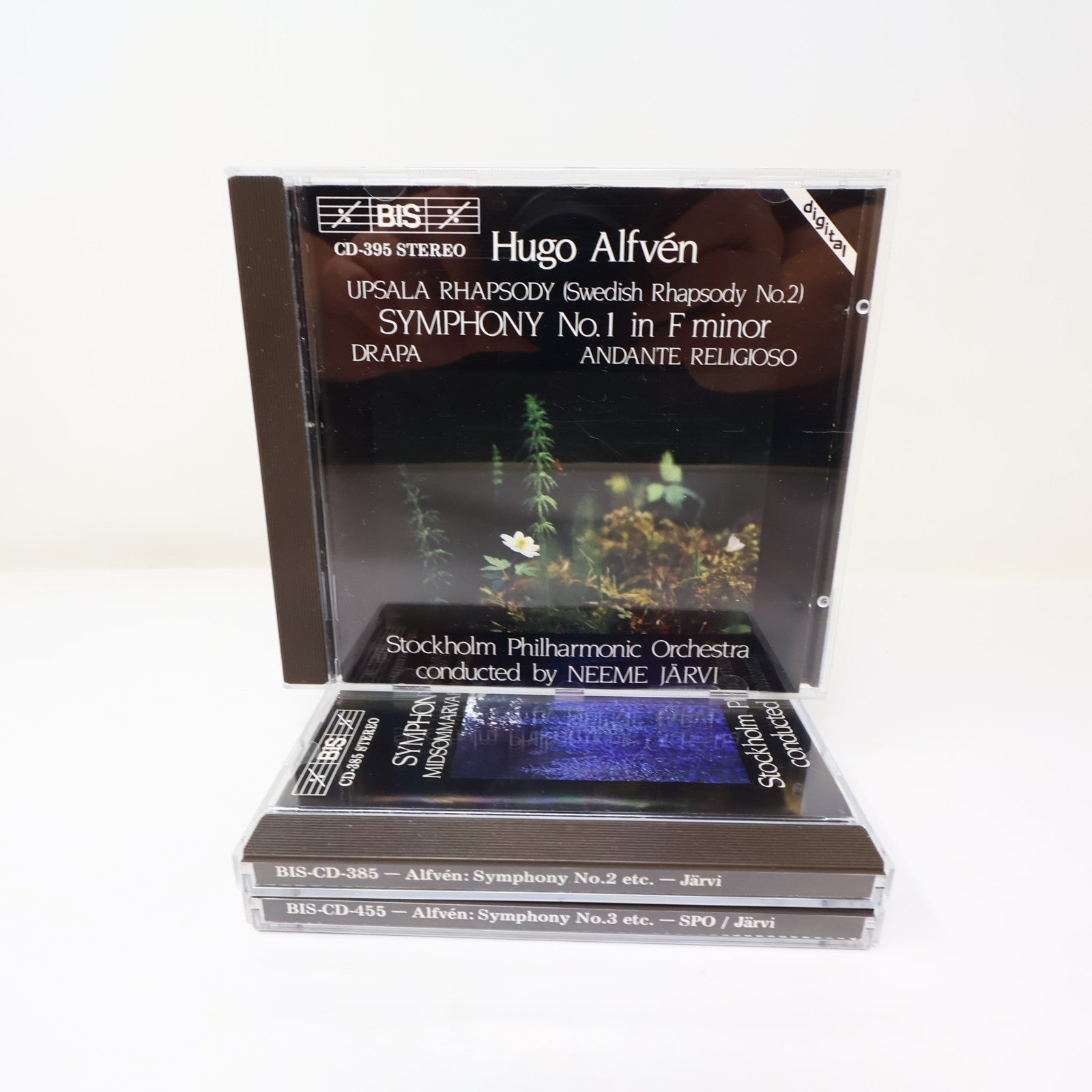 Hugo Alfvén 3 CD Lot Symphony 1-2-3 Stockholm Philharmonic Orchestra/Neeme Järvi