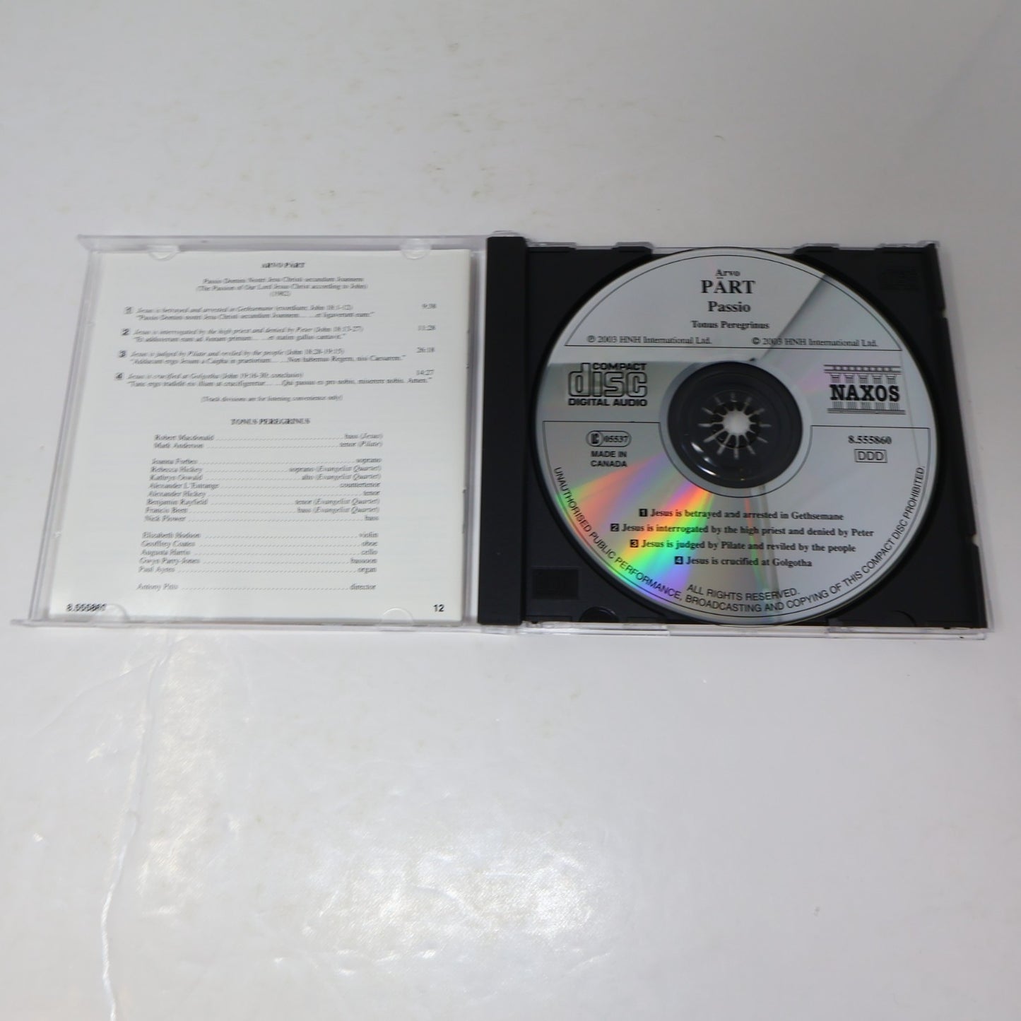 Arvo Pärt 3 CDs Lot Passio/Te Deum/Cello Concerto/"Pro et Contra" Classical