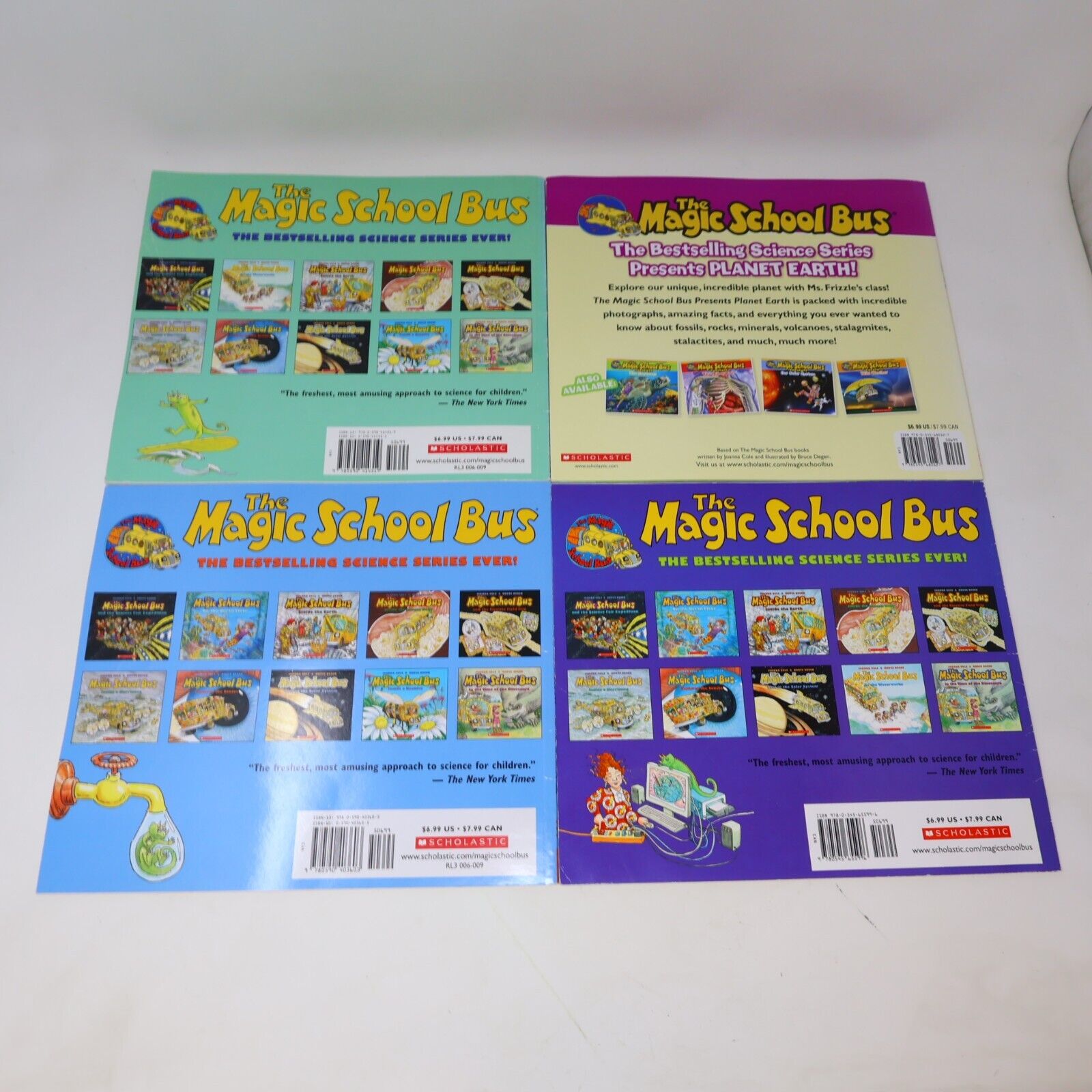 The Magic School Bus Lot 8 Books Joanna Cole Illustrated Scholastic 90s Science