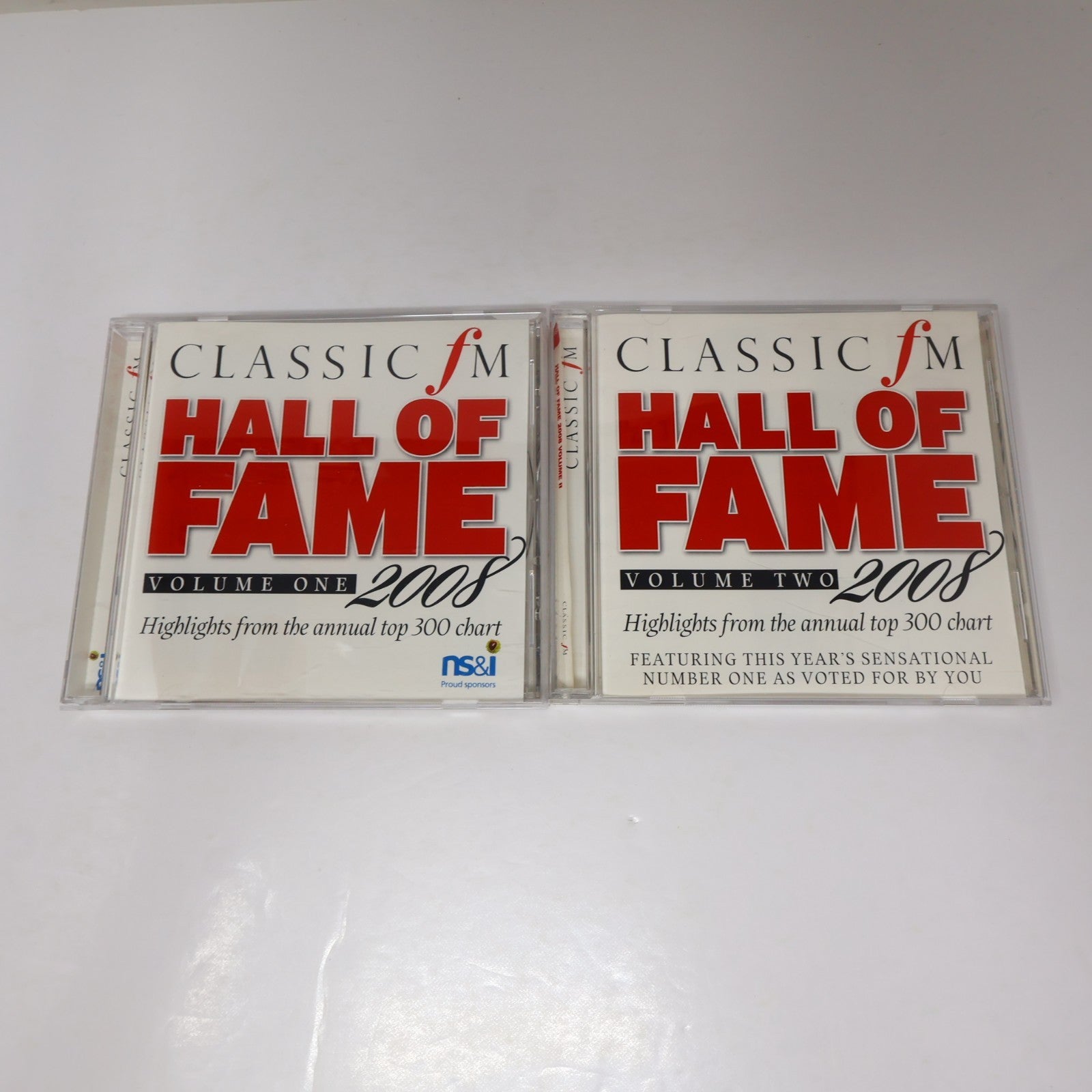 Classic FM Hall of Fame 2008 Volume One-Two #1-2 CD Lot Fauré/Beethoven/Bach