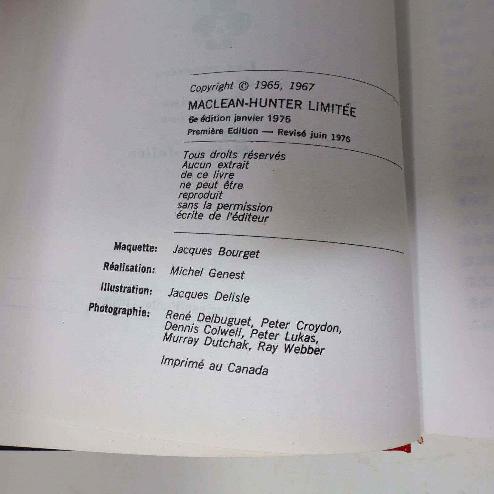 1975 Le Livre de Recettes Châtelaine Hélène Julien Cuisine Maclean-Hunter 70s HC