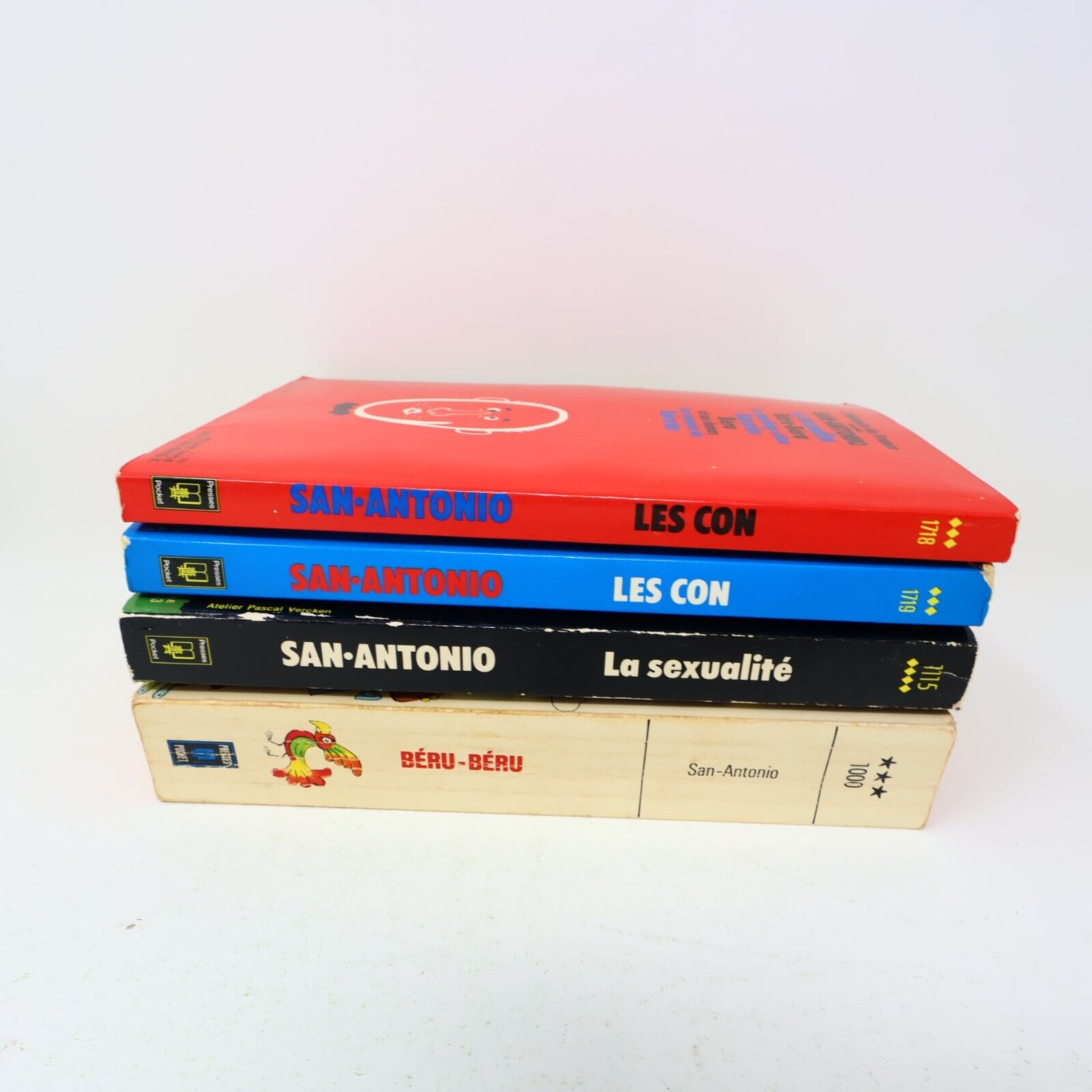 San-Antonio Les Con #1-2 Béru-Béru La Sexualité Lot 4 Livres Français French 70s