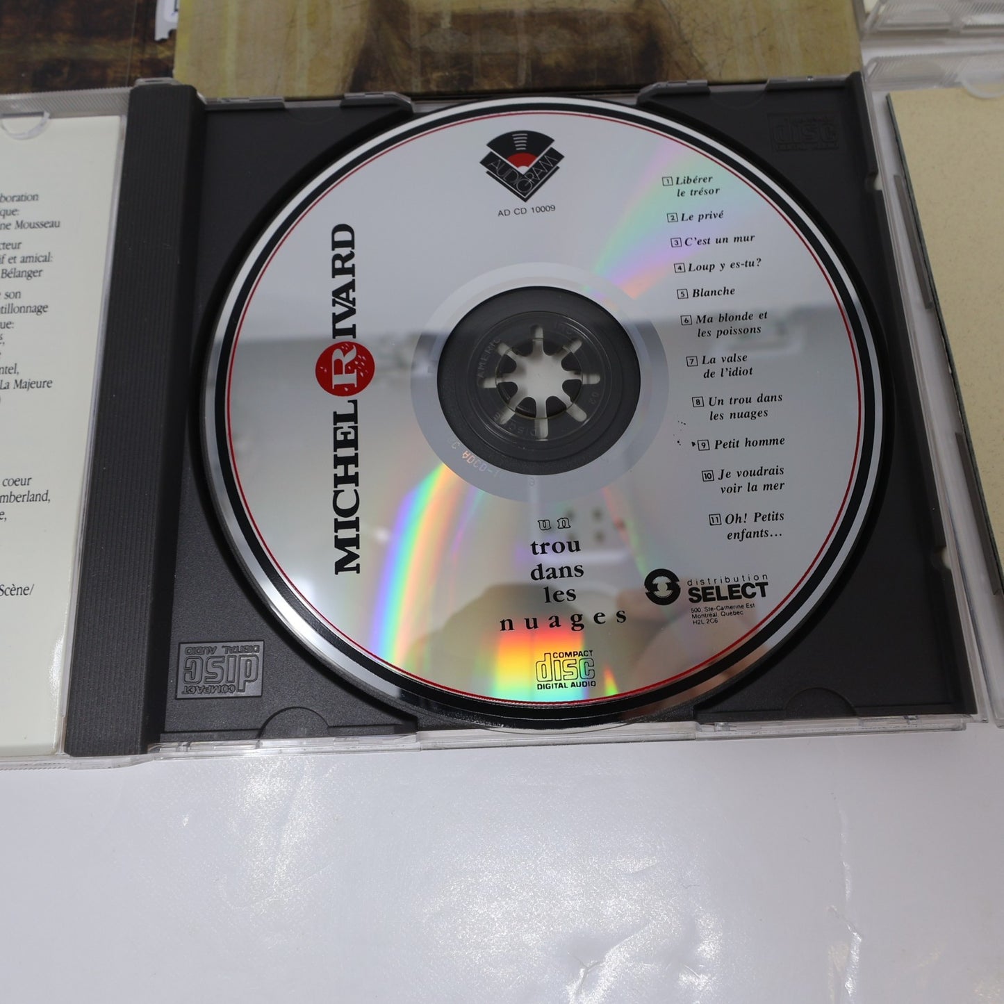 Michel Rivard Lot 4 CD Un Trou dans les Nuages/Le Goût de L'Eau/Roi de Rien