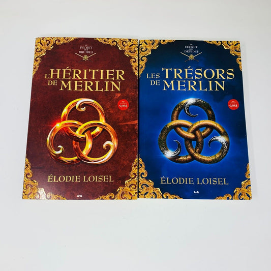 Le Secret des Druides 1-2 L'Héritier/Les Trésors de Merlin Élodie Loisel ADA Lot