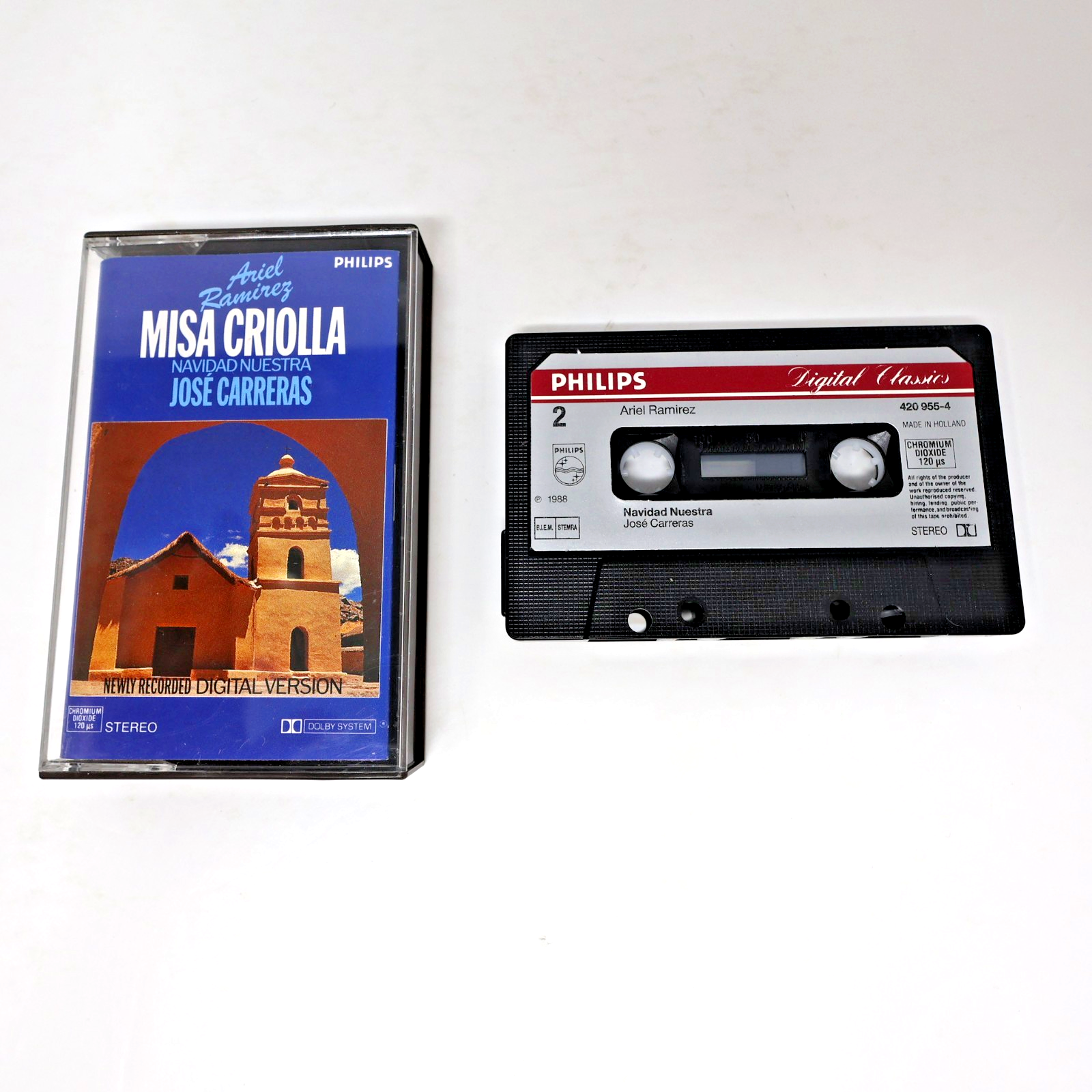 Misa Criolla Navidad Nuestra Cassette 1988 Ariel Ramirez/José Carreras 420 955-4