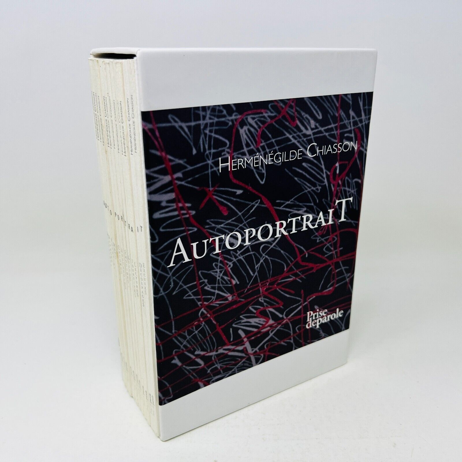 2014 Coffret Autoportrait de Herménégilde Chiasson 12 Livres & Estampe Numérotée