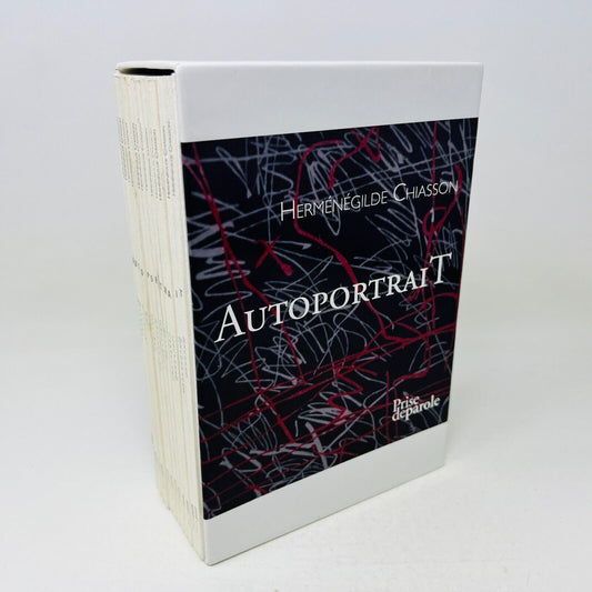 2014 Coffret Autoportrait de Herménégilde Chiasson 12 Livres & Estampe Numérotée