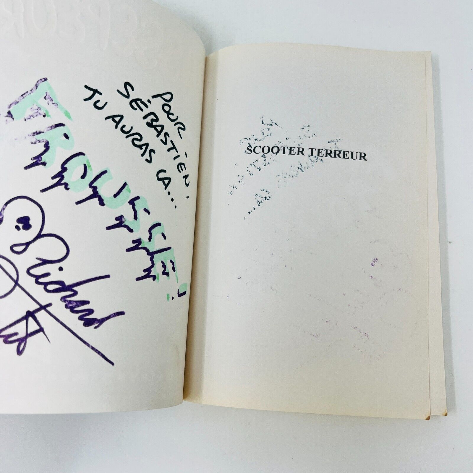 8x Votre Passepeur Horrible Cauchemar/Zéro 2 Livres Signés par Richard Petit Lot