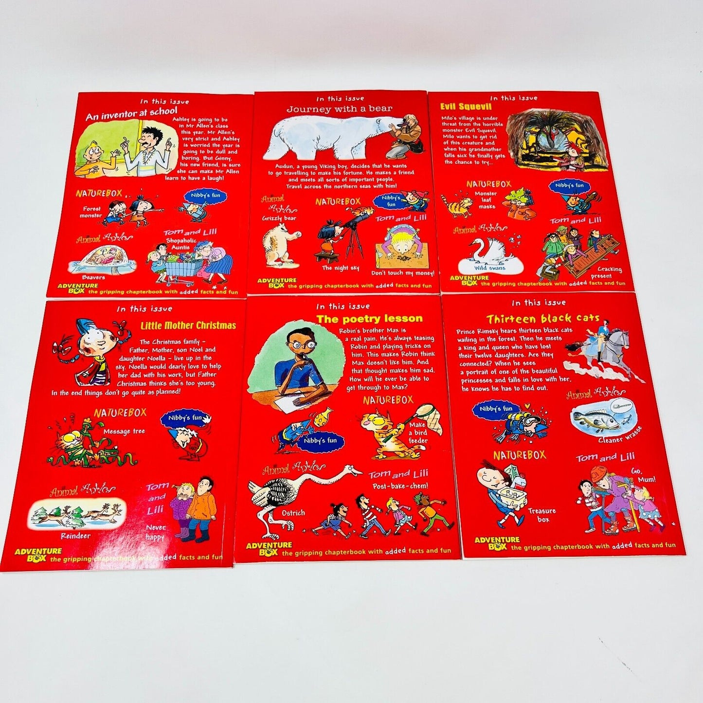 Lot of 16 Adventure Box Bayard Children UK Magazines #60-75 Story/Science/Games