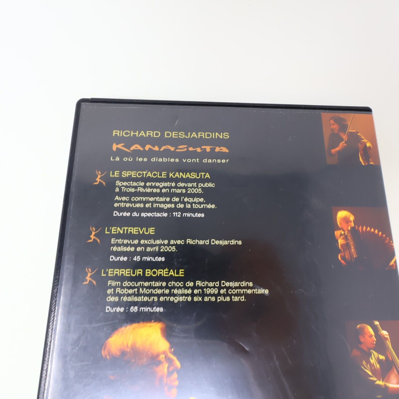 Richard Desjardins Kanasuta Là ou les Diables vont Danser DVD NTSC Spectacle