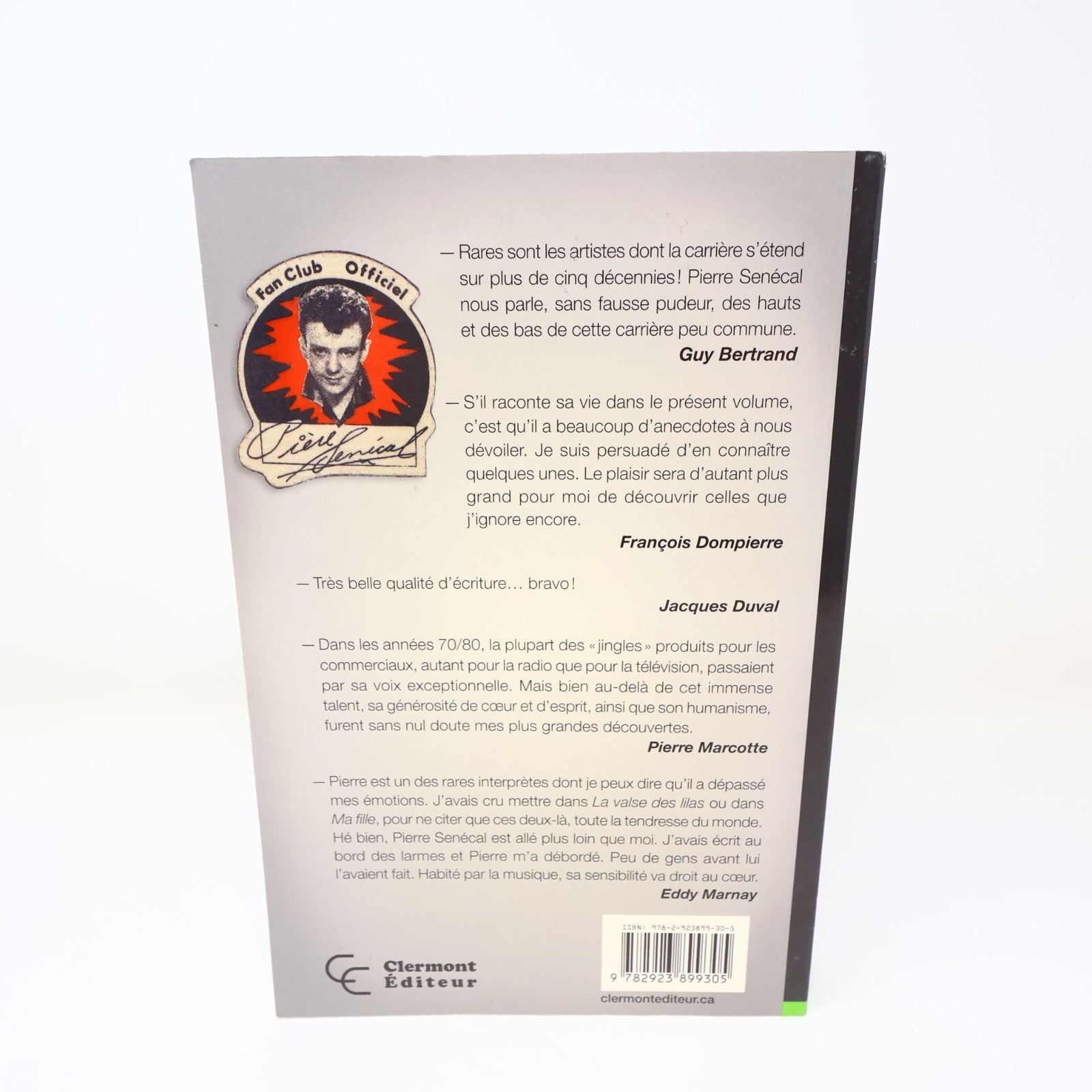 Ma Vie en Dents de Scie Pierre/Pière Senécal 2014 PB Biographie Musique Québec