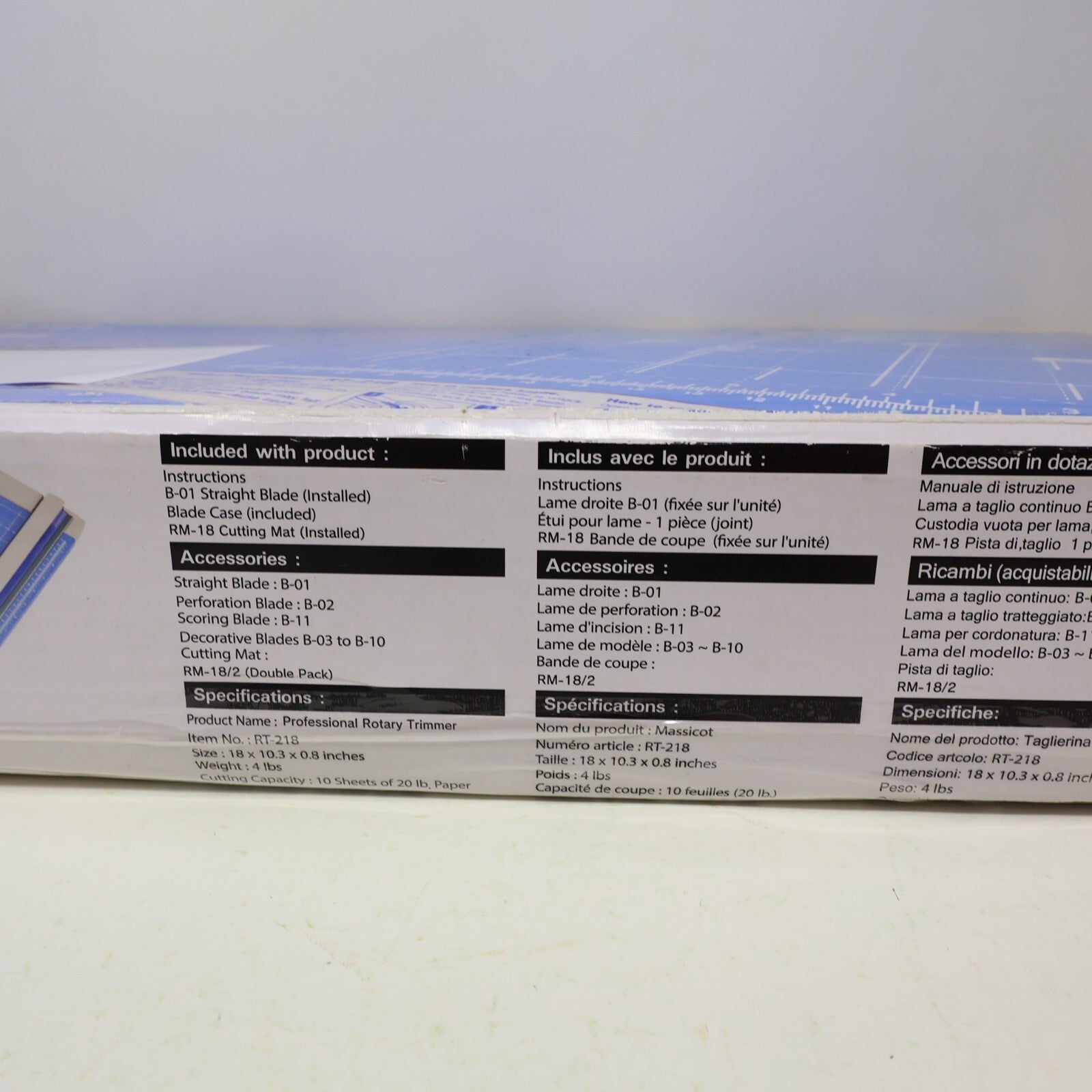 CARL Professional Rotary Paper Trimmer 18" RT-218 Used Damaged Box Massicot