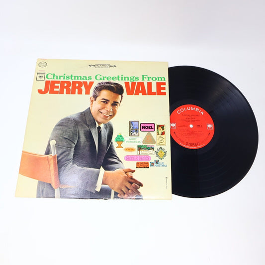 Christmas Greetings From Jerry Vale LP Record CS 9025 Silver Bells Silent Night