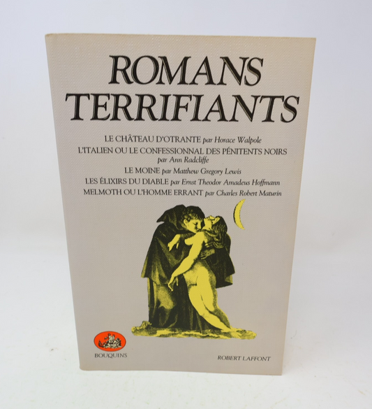 Romans Terrifiants Bouquins Le Château d'Otrante Le Moine 1984 Robert Laffont PB