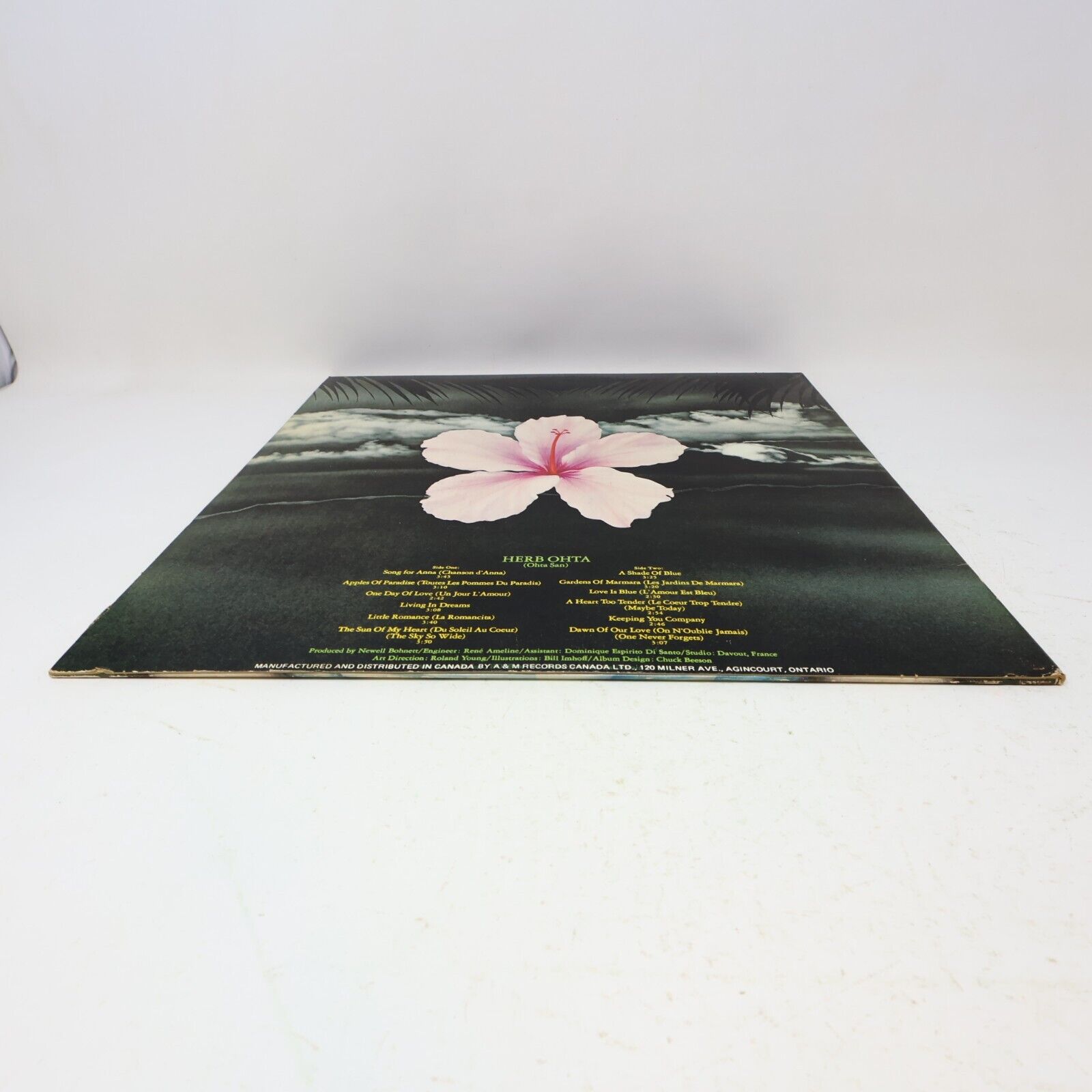 Herb Ohta Song For Anna LP Record Vinyl 1973 Canada A&M Records SP-3651 1970s
