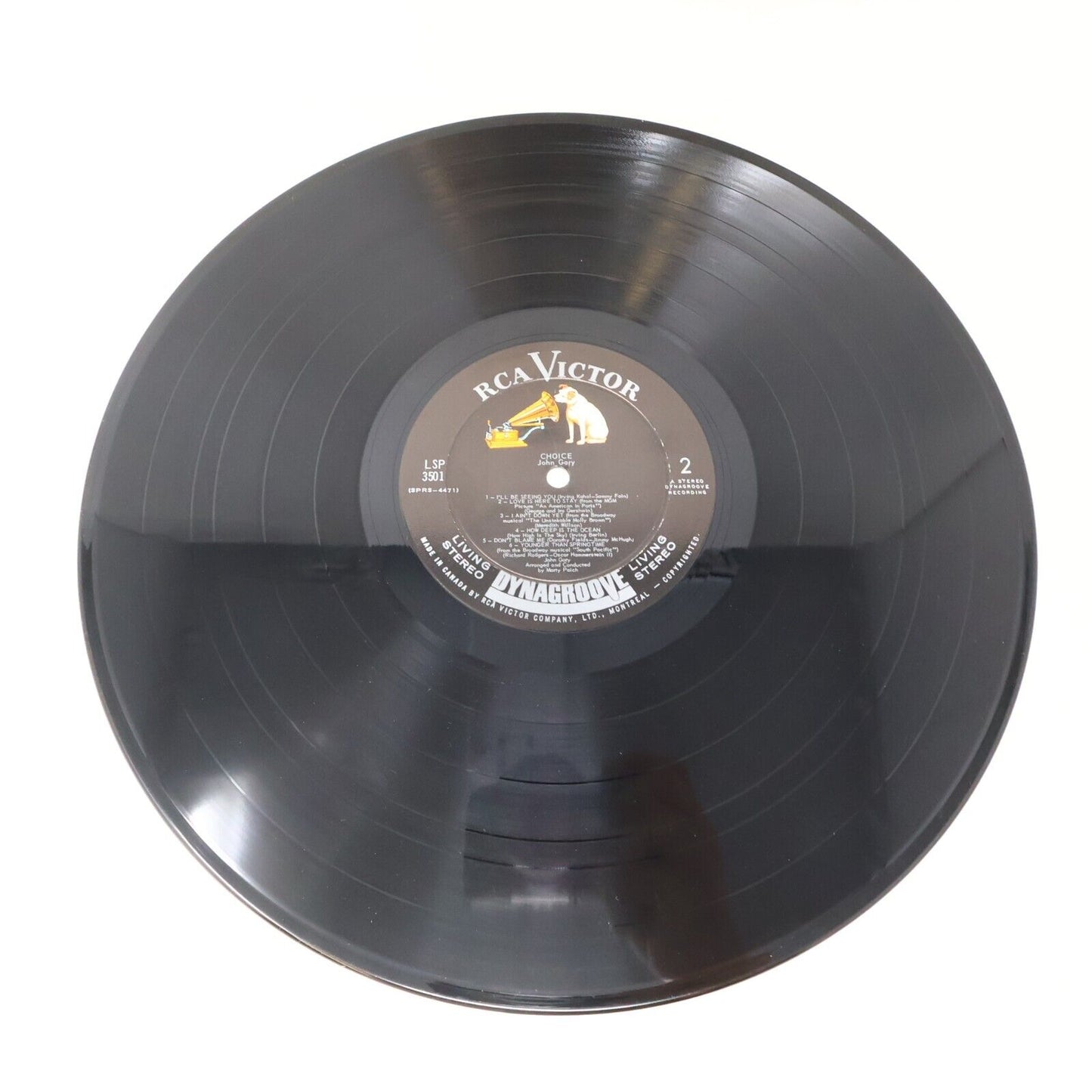 John Gary Choice LP Record Vinyl RCA Victor LSP-3501 Canada I'll Be Seeing You