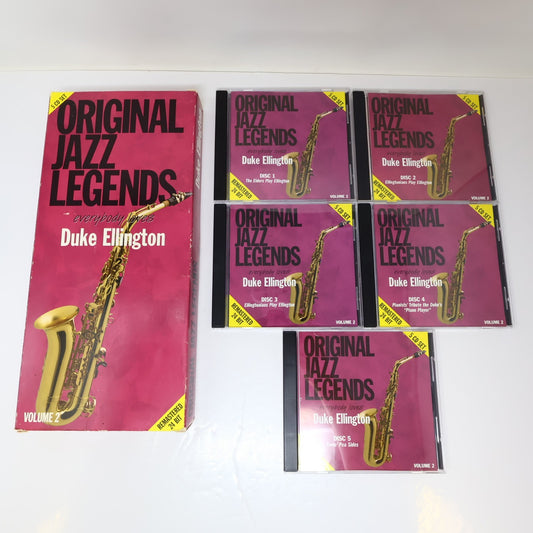 Everybody Loves Duke Ellington Volume 2 Original Jazz Legends 5 CD Set Tested