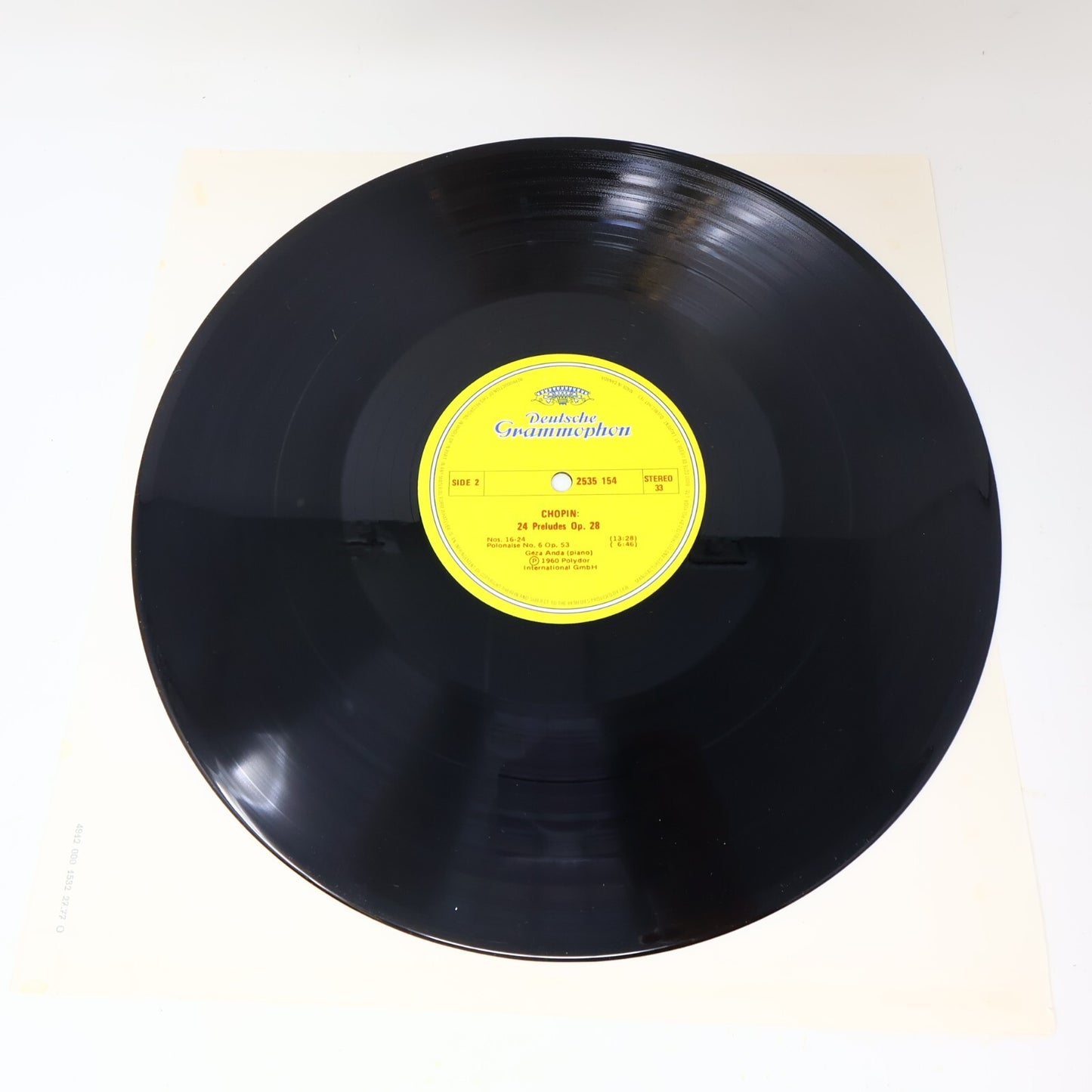 Chopin Géza Anda Preludes Op.28 / Polonaise Op.53 LP 1975 Record Piano 2535 154
