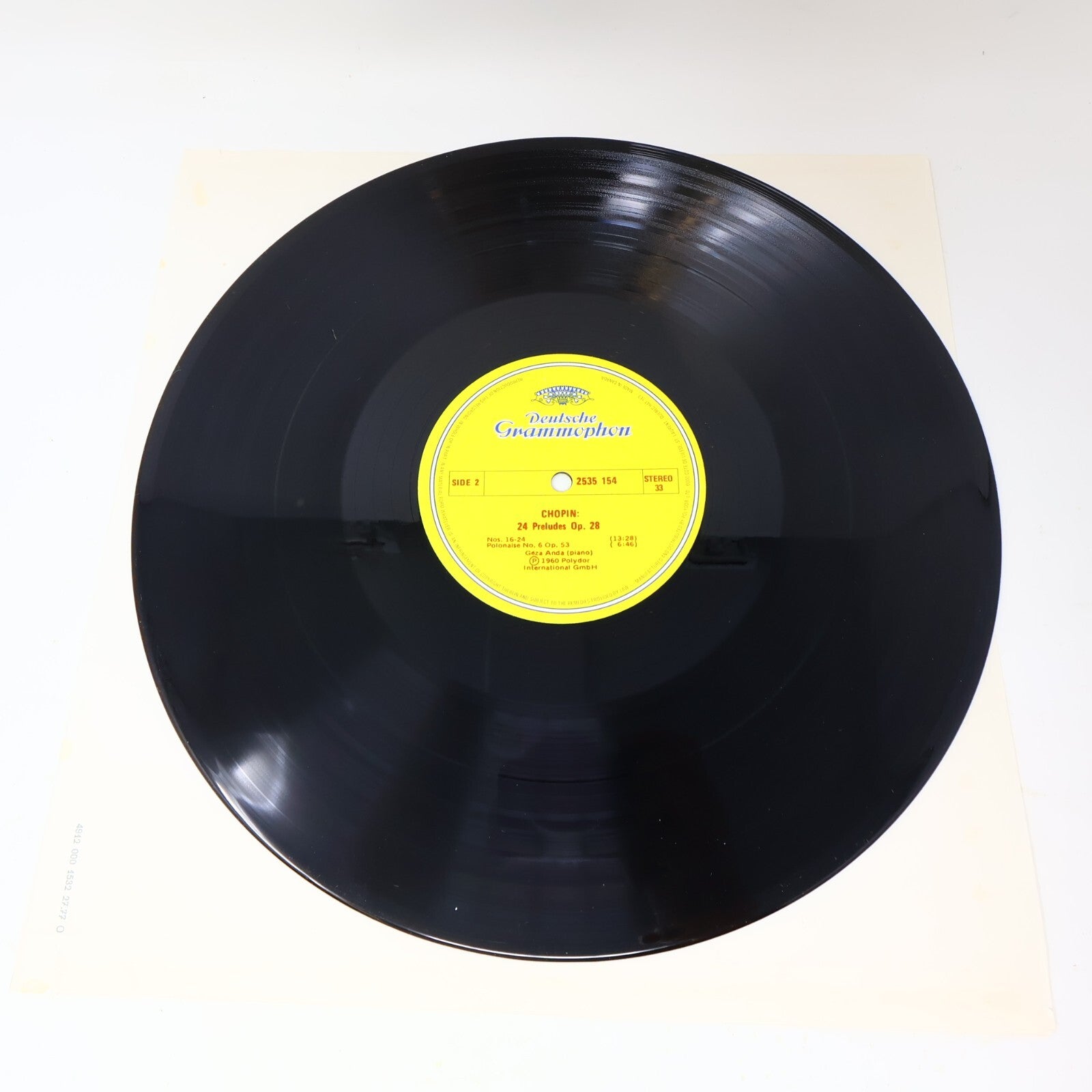 Chopin Géza Anda Preludes Op.28 / Polonaise Op.53 LP 1975 Record Piano 2535 154
